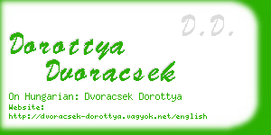 dorottya dvoracsek business card